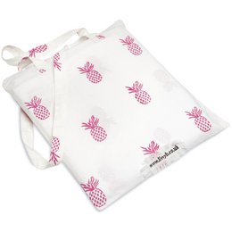 Ananas dynebetræk og pudesæt Hot Pink
