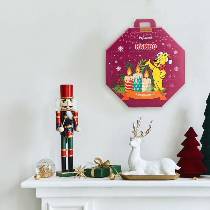 Calendrier De L'Avent Haribo Avec Bougies Chauffe-plat Parfumées - 24 Jours De Surprises Pour Noël | Idée Cadeau Cosy