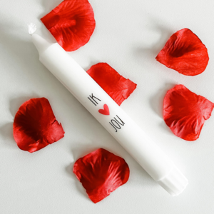 Kerze | Ich herz dich rot