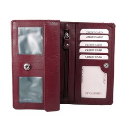 Skórzany Portfel Damski RFID - Skórzany Portfel Damski - Model Harmonijka