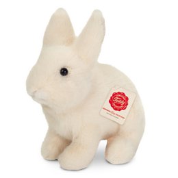  Cream white plush bunny rabbit sitting position soft stuffed animal toy