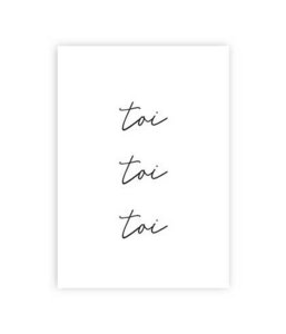 A6 card toi toi toi