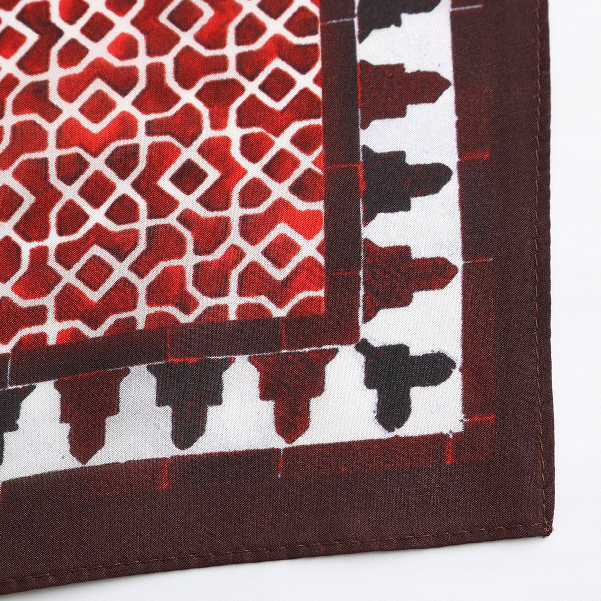 Red Square Scarf 100% Silk
