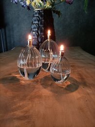 Olielamp Ovalis élégant laiton S
