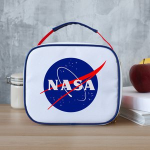 NASA Lunchtasche mit Reißverschluss - weiß