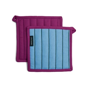 Pot Holders Set Vivid Blue Green - set of 2