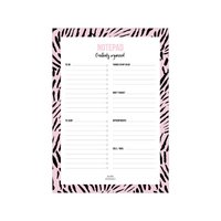 A5 Notepad Creatively Organized Pink leaves, per 5 pieces