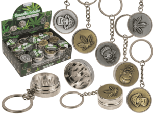 Metal keychain, Cannabis Grinder,