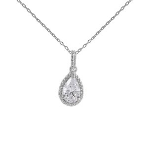 925 Sterling Silver Pearl Pendant Necklace Set – Fine Jewelry – American Diamond CZ – Single Unit
