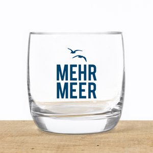 Whiskeyglas aus Kristall „Mehr Meer“ – maritimes Design, Made in EU