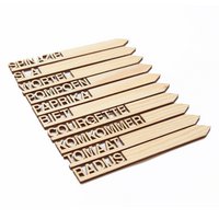 Wooden vegetable labels - Dutch