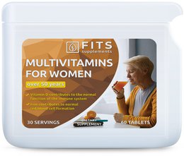  Multivitamin for women over 50 years, 60 tablets. Contains essential vitamins and minerals to support overall health and well-being.