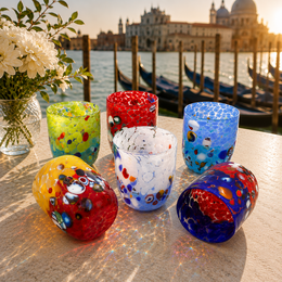 Veronesischer Glas in Murano Glass, hergestellt auf der Insel Murano, blasen und handgefertigt von Masters Vetrai - Special Edition - 380 ml.