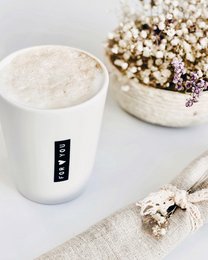Becher Tasse Porzellan Herzensmensch - For You -  Soulmate - Alltagsheld - Bitte lächeln - Ciao Kakao - Teatime - But first coffee - Workmode - Weekenmode - Muntermacher