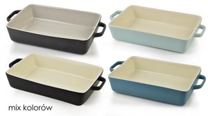 Basic rechthoekig gerecht, mix van kleuren, 30x20x7cm