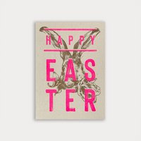 Postkarte / Typo / Happy Easter / Ökopapier