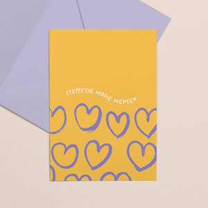 Wenskaart kleur | Stelletje mooie mensen - online uitverkocht