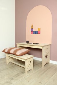 Magnetischer Wandaufkleber Bow Chatboard - Dunkelrosa