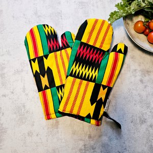 Set van 2 ovenhandschoenen | Afrikaanse print 100% katoenen stof