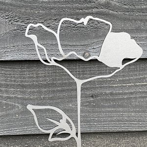 Flower silhouets - Corten object - set van 3