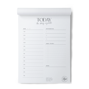 Notizblock / Tagesplaner „Today“, A4, Weiß