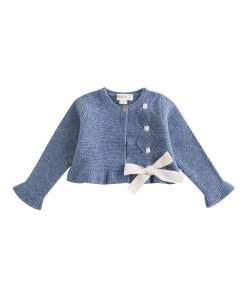 Strickjacke, Knöpfe und tiefe Schleife, 6-24M, BGI86539
