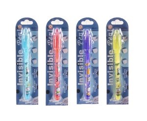 Unsichtbarer Stift 13 cm, 4 verschiedene Farben b/c