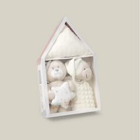 3 STUKS SET (PLUSH SPEELGOED+DEKEN+DOUDOU) - BEIGE
