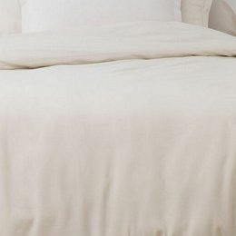 DUVET -DÆKNING 240x260 cm + 2 pillowcases 65x65 cm beige bomuld