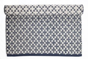 Blauw vloerkleed Orient 100% Katoen 60x90 cm