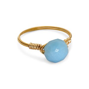 Ring Amazoniet Goud - Balance Story