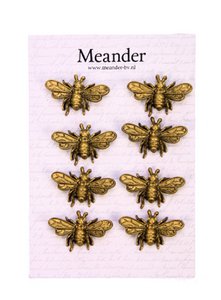Magnets Bee gold (set of 8)