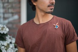Hollandsk Windmill Pin Badge