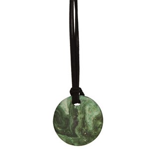 Necklace with ceramic pendant, 85cm