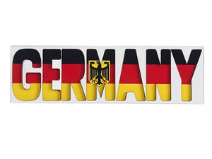 Magneet gemaakt van hout 3d Duitsland, 13x3,5 cm
