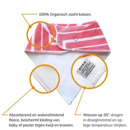 Puntslab Kriss Cross - baby slabbetje
