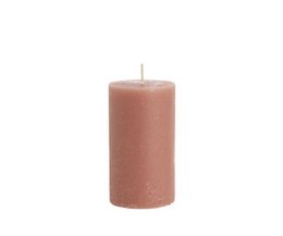  Set of 6 rustic brick-colored pillar candles, each measuring 7 x 13.5 cm. Made of high-quality wax for a long-lasting, steady burn.