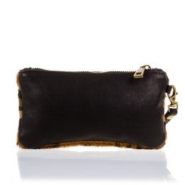 Firenze Artegiani. Mattarello Bolso de mano Mujer.Piel auténtica Cavallino Leopardo Grande Dollaro
