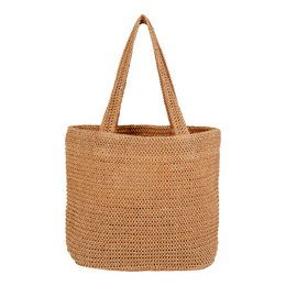 Parade Tote Bag - Tote Bag, paper straw, 31x46 cm

This is a tote bag made of paper straw material. It has a rectangular shape and measures 31 cm by 46 cm. The bag features two long handles for carrying over the shoulder.