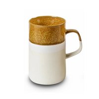"Earth" tea mug, white/brown, earthenware - 290ml