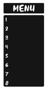 Stickers | Keukentje | Menu