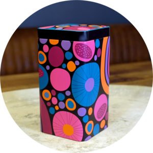 metalen doos Vrolijk 500g