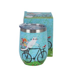 DUO CATS Thermal Mug 330ml, BICYCLE, giftbox