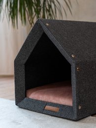 Pethome Perfekt hus til hund og kat - mørkegrå/genanvendt
