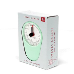 Travel scales with tape measure - Pistachio green