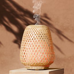 Ultralydsdiffuser – Olaki – Rattan Shell – Sund spredning af parfumerede dufte – Original gaveidé
