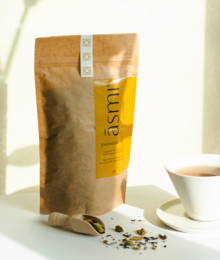  Energize Tea - Eco Paper Bag. A premium tea blend in an eco-friendly paper bag. Features a warm, invigorating flavor profile with natural ingredients.