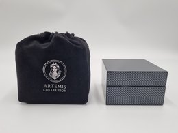 Juego de cajas para joyas / cajas de almacenamiento "fibra de carbono" noble alto brillo