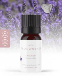 Lavender essential oil, 100% pure, available in 5 ML and 10 ML sizes, recommended retail price €6.95/€8.95. Lavender oil with its calming and relaxing properties.