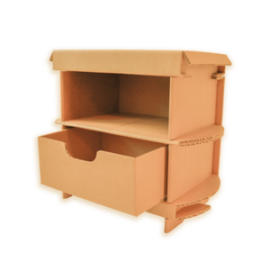 Kartonnen nachtkastje